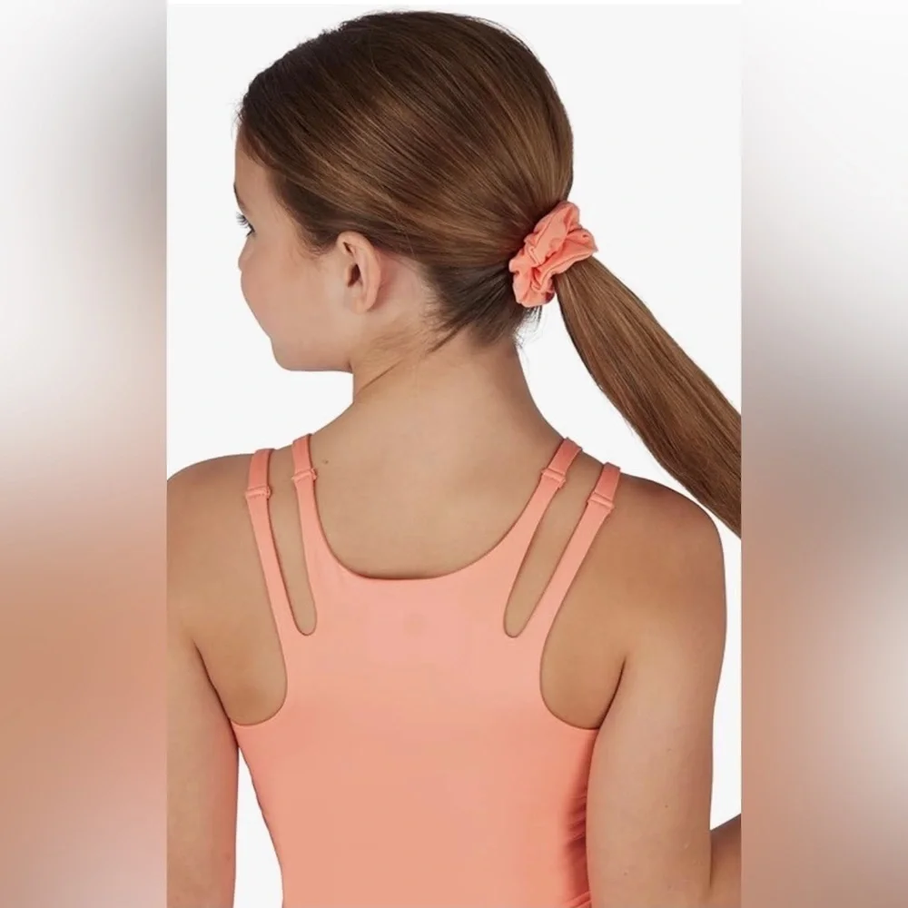 Yogalicious Girls 2Pc Sunrise Cut-Out Tank + Tulip Hem Skort Activewear Set